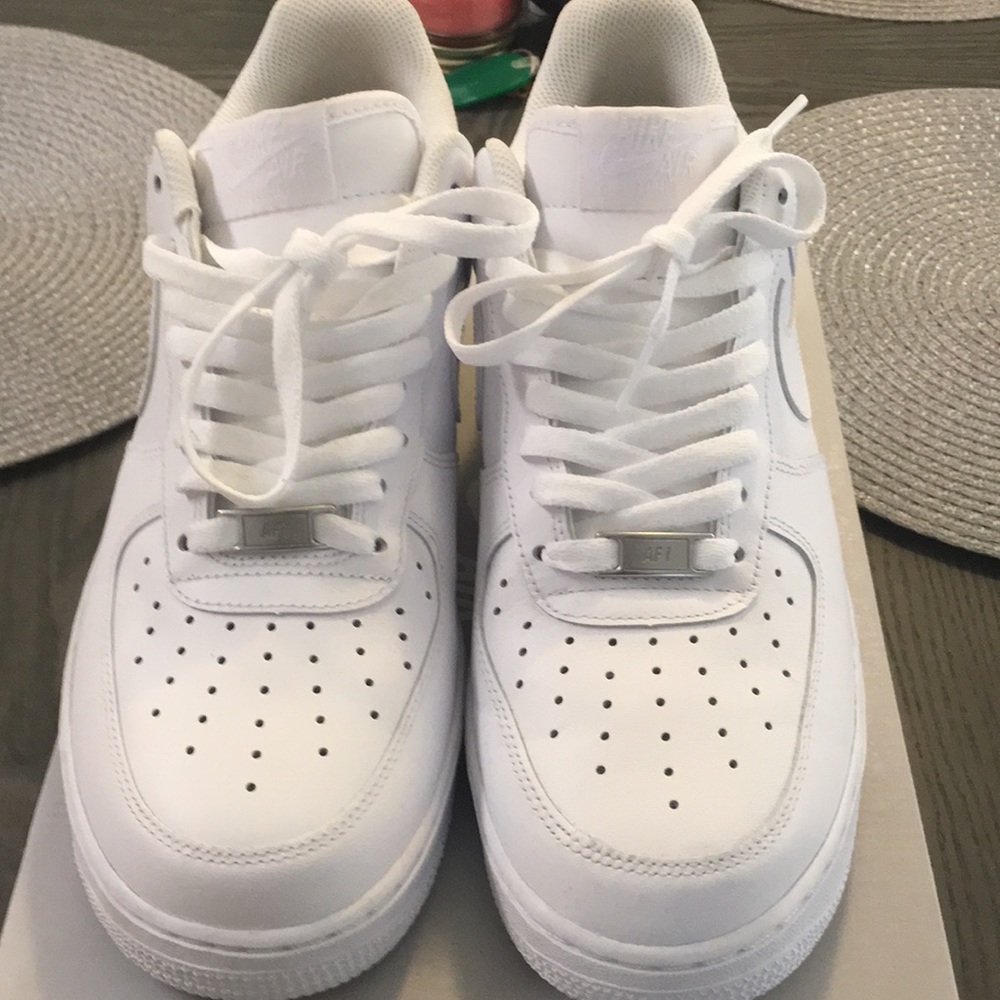 Authentic All White Air Force 1's Size 10